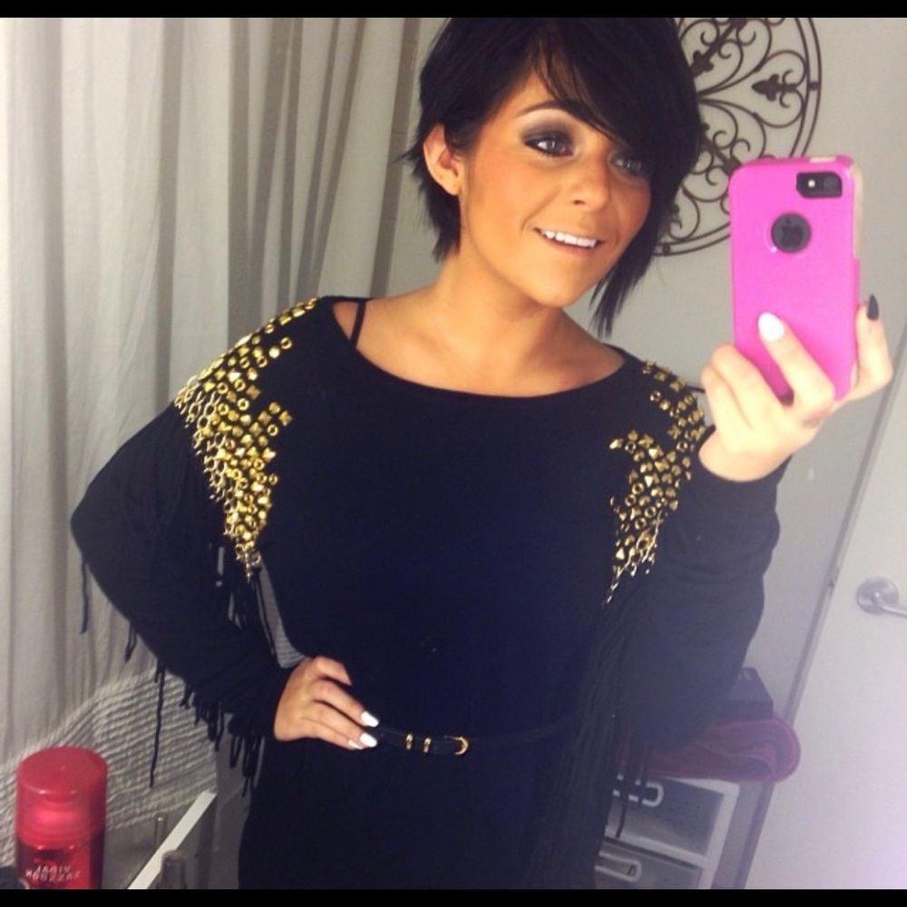 Studded Black Sweater